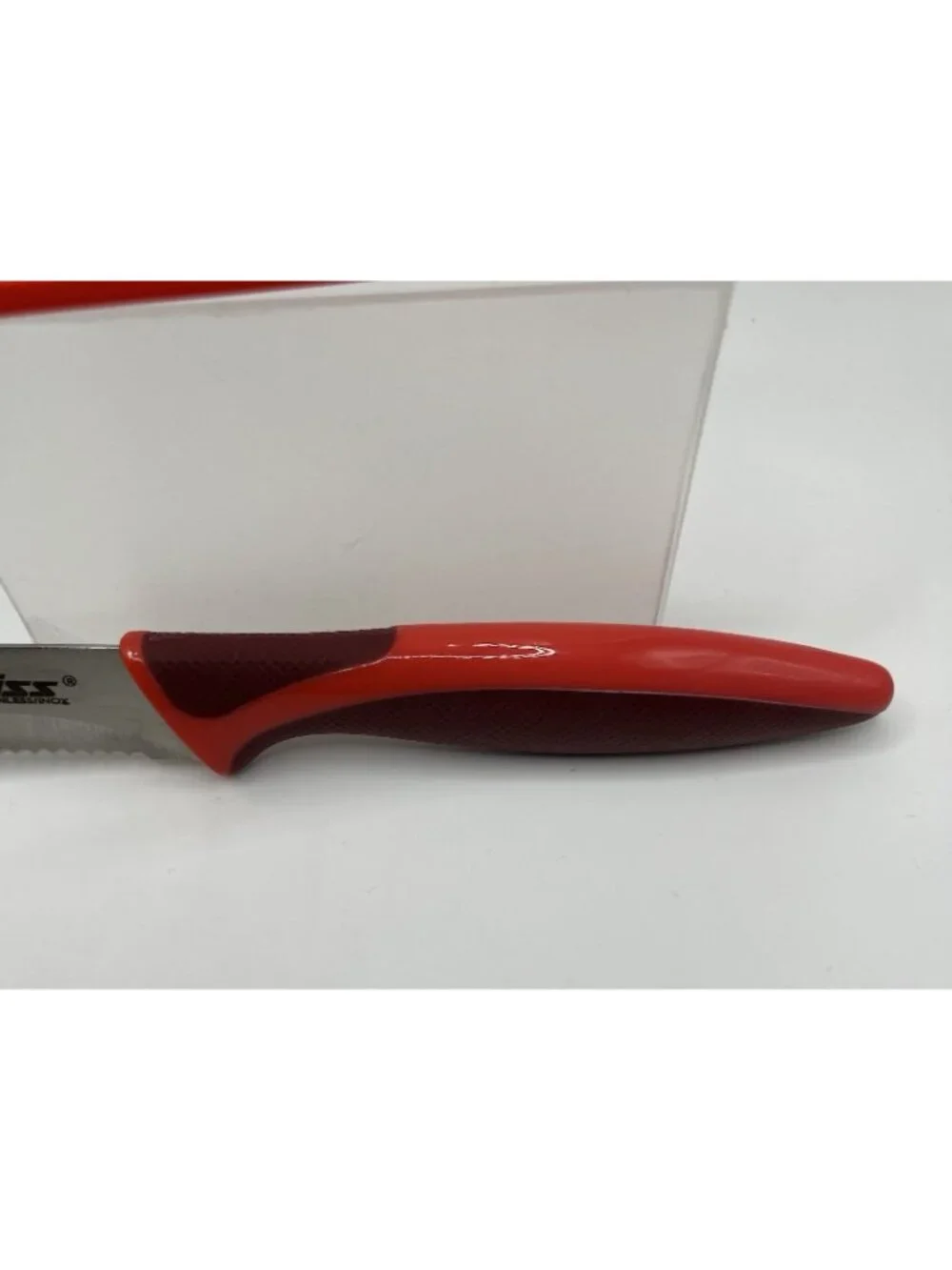 ZYLISS Serrated Paring Knife 4 Inch 10 cm Stainless Steel Blade Red With Sheath
